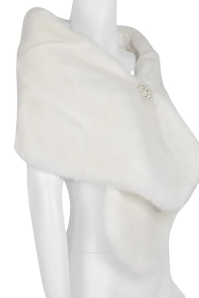 Adrianna Papell Faux Fur Shawl