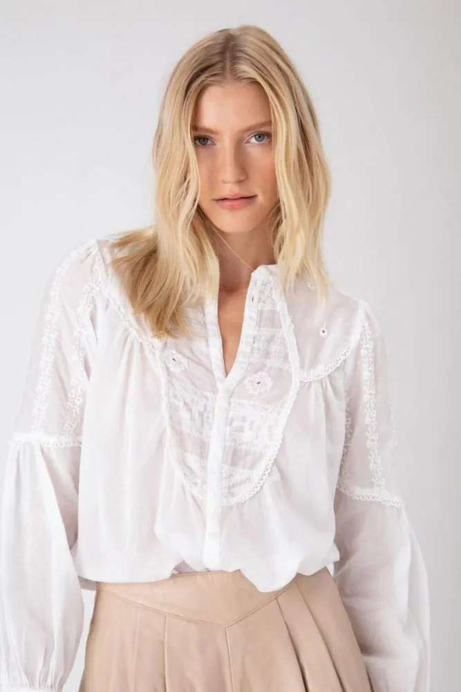 Athena Blouse - White