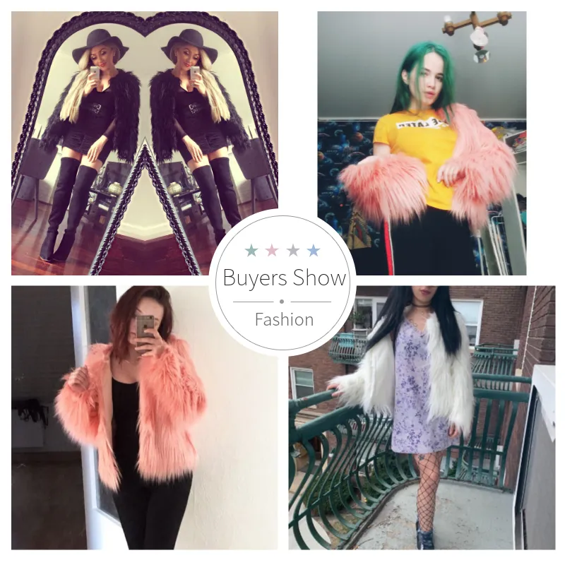 Autumn Winter Faux Fur Jacket Coat, Casual Solid Long Sleeve Outerwear Tops, Plus Size Warm Women's Faux Fur Coats