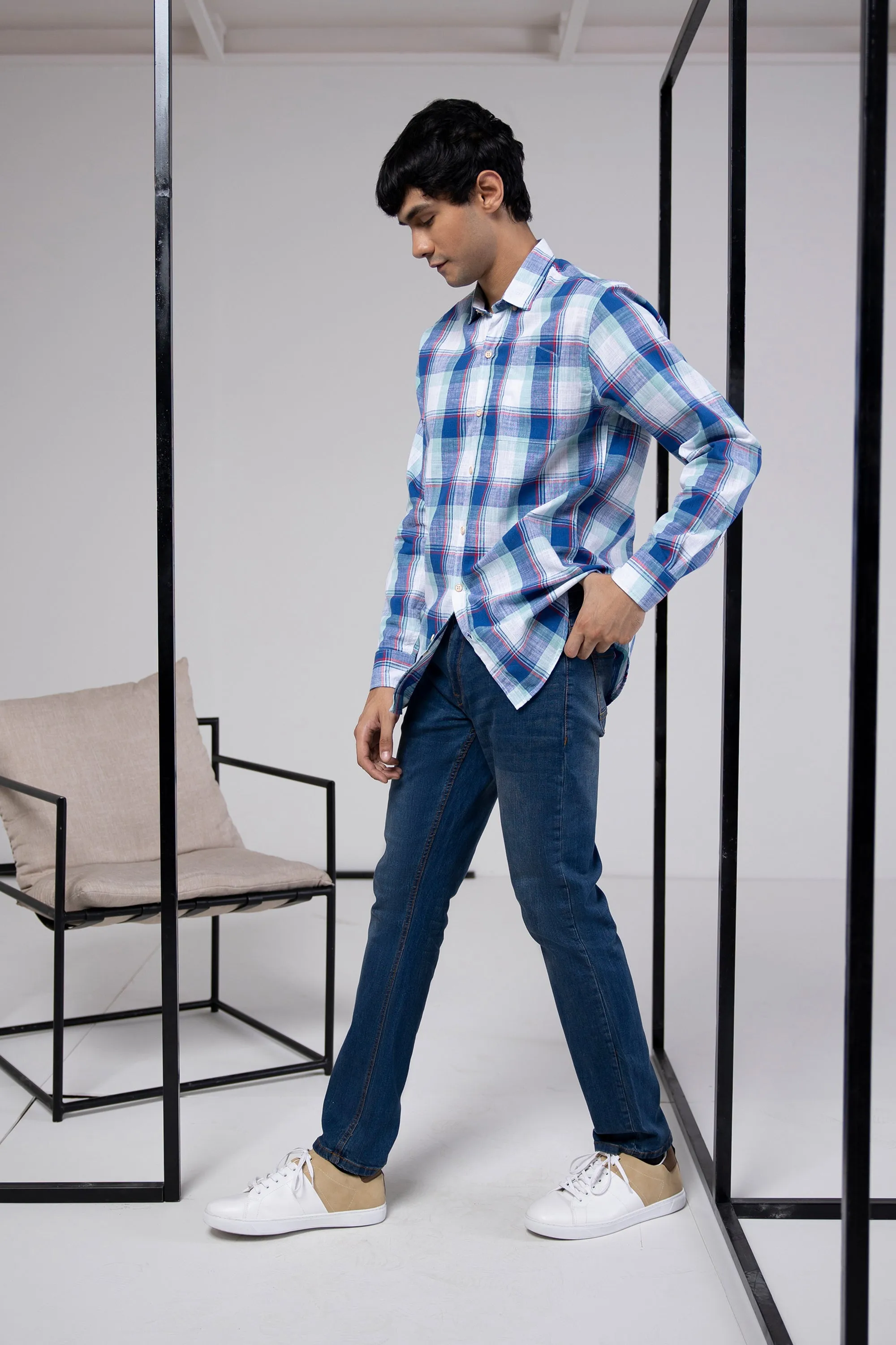 Blue Check Shirt