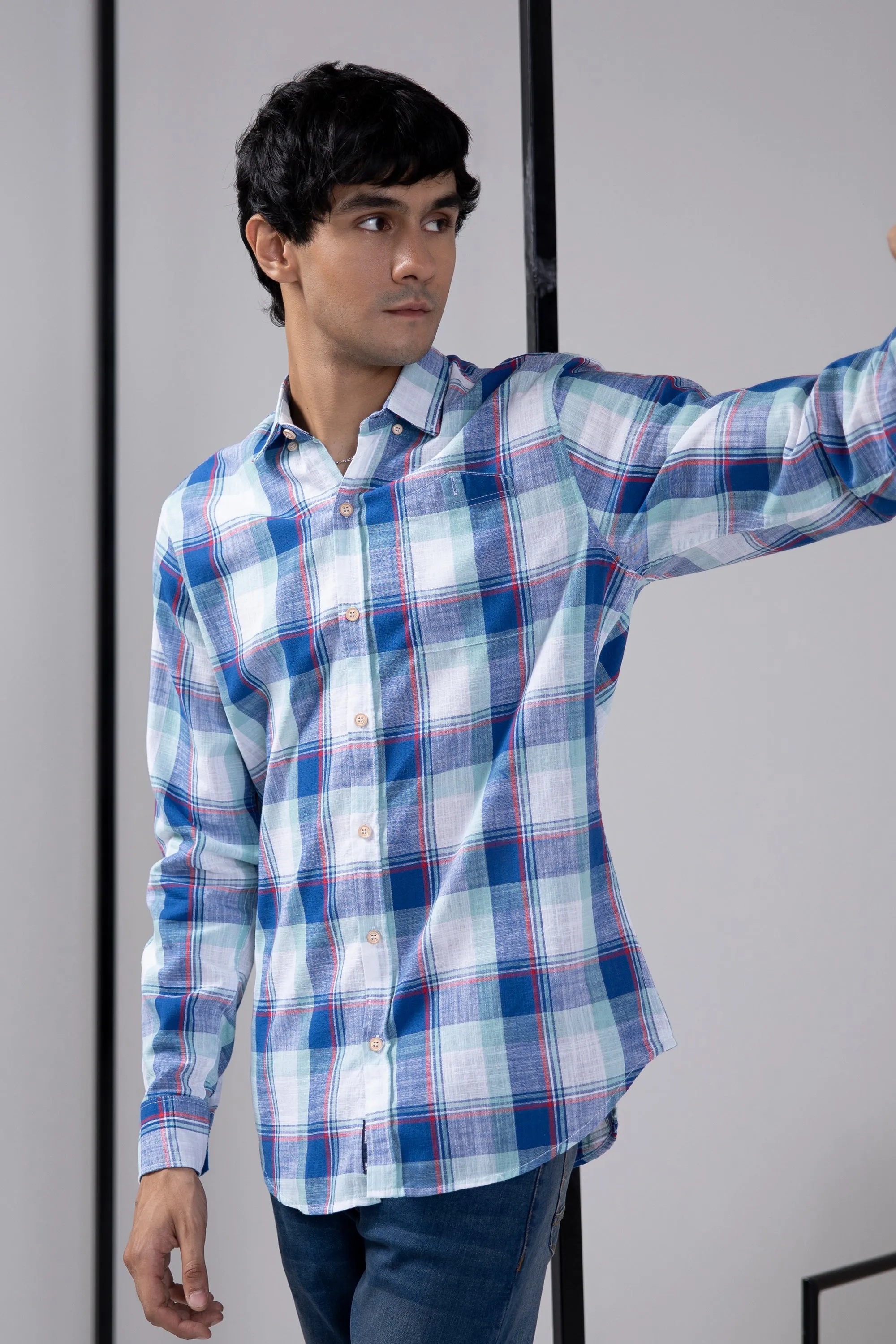 Blue Check Shirt