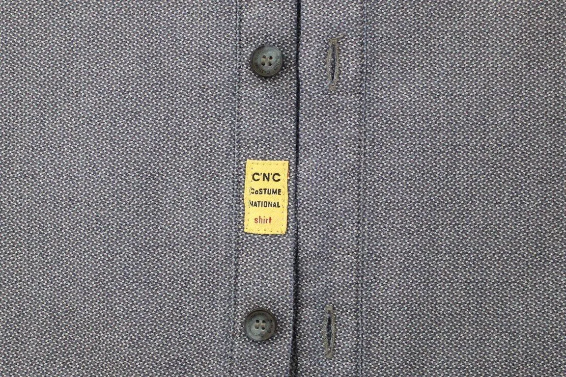Blue cotton dress shirt