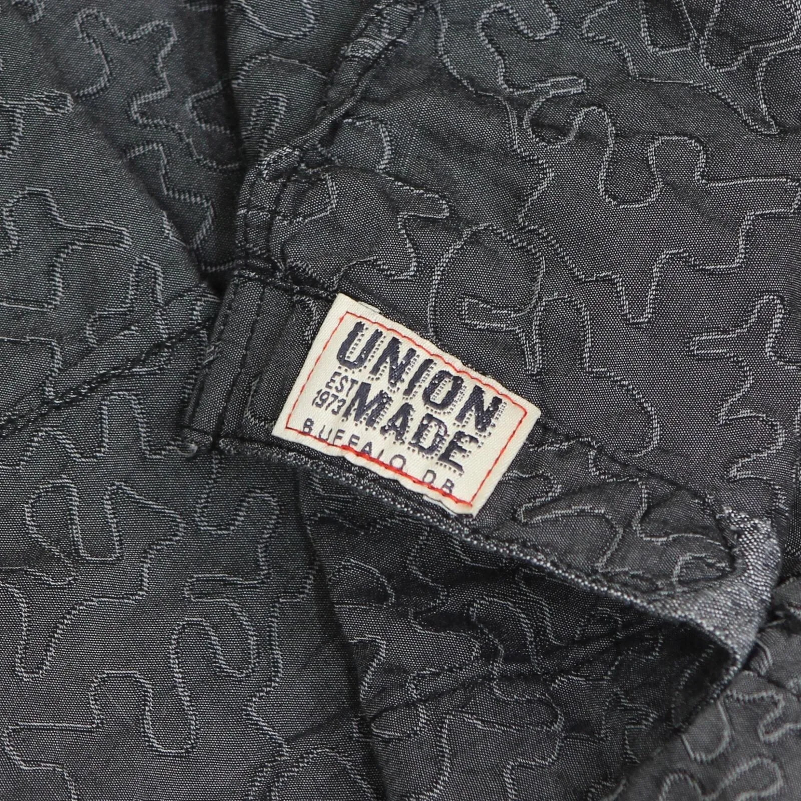 Buffalo by David Button Mens Slim Fit Union Made Button Up Shirt Gray Multi S