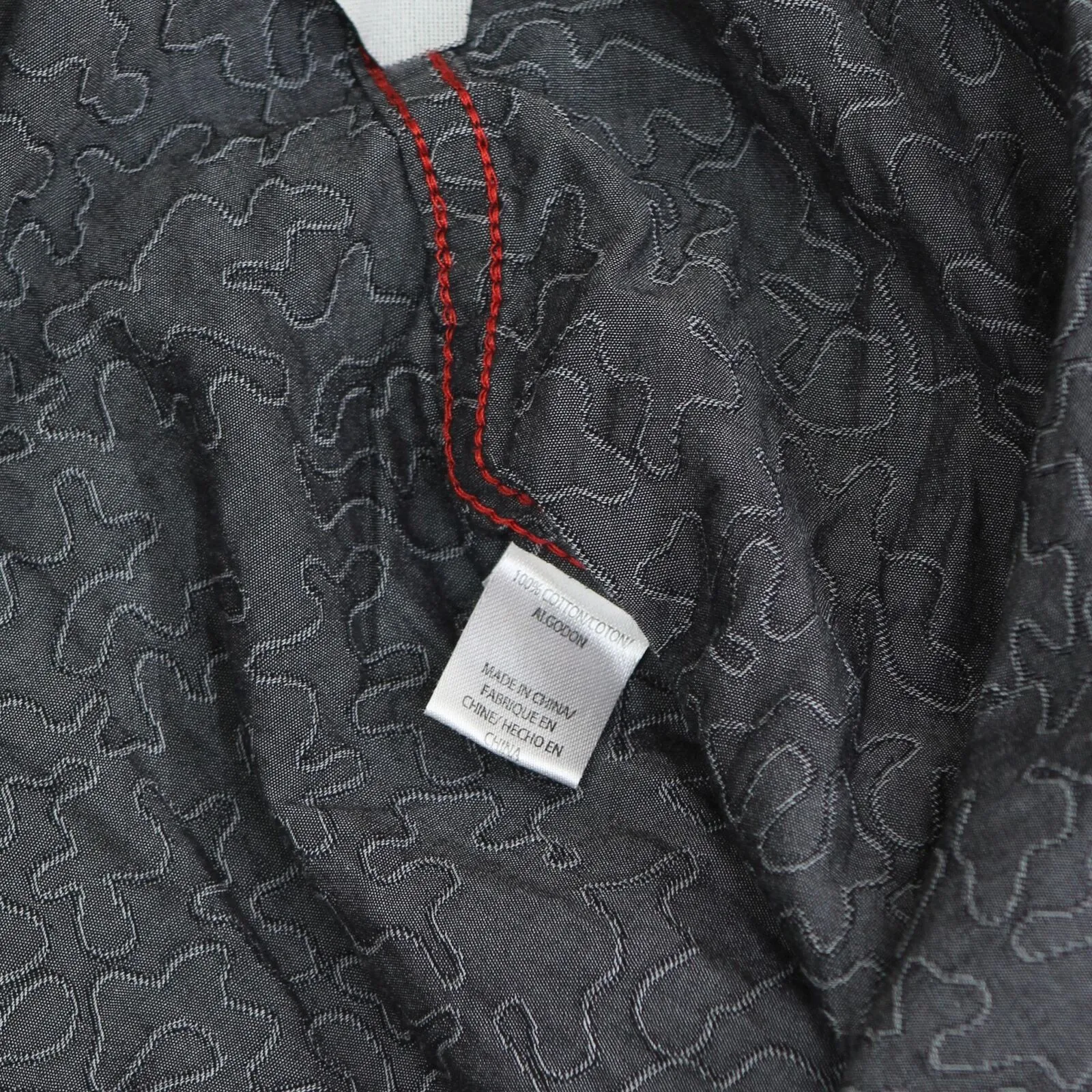 Buffalo by David Button Mens Slim Fit Union Made Button Up Shirt Gray Multi S