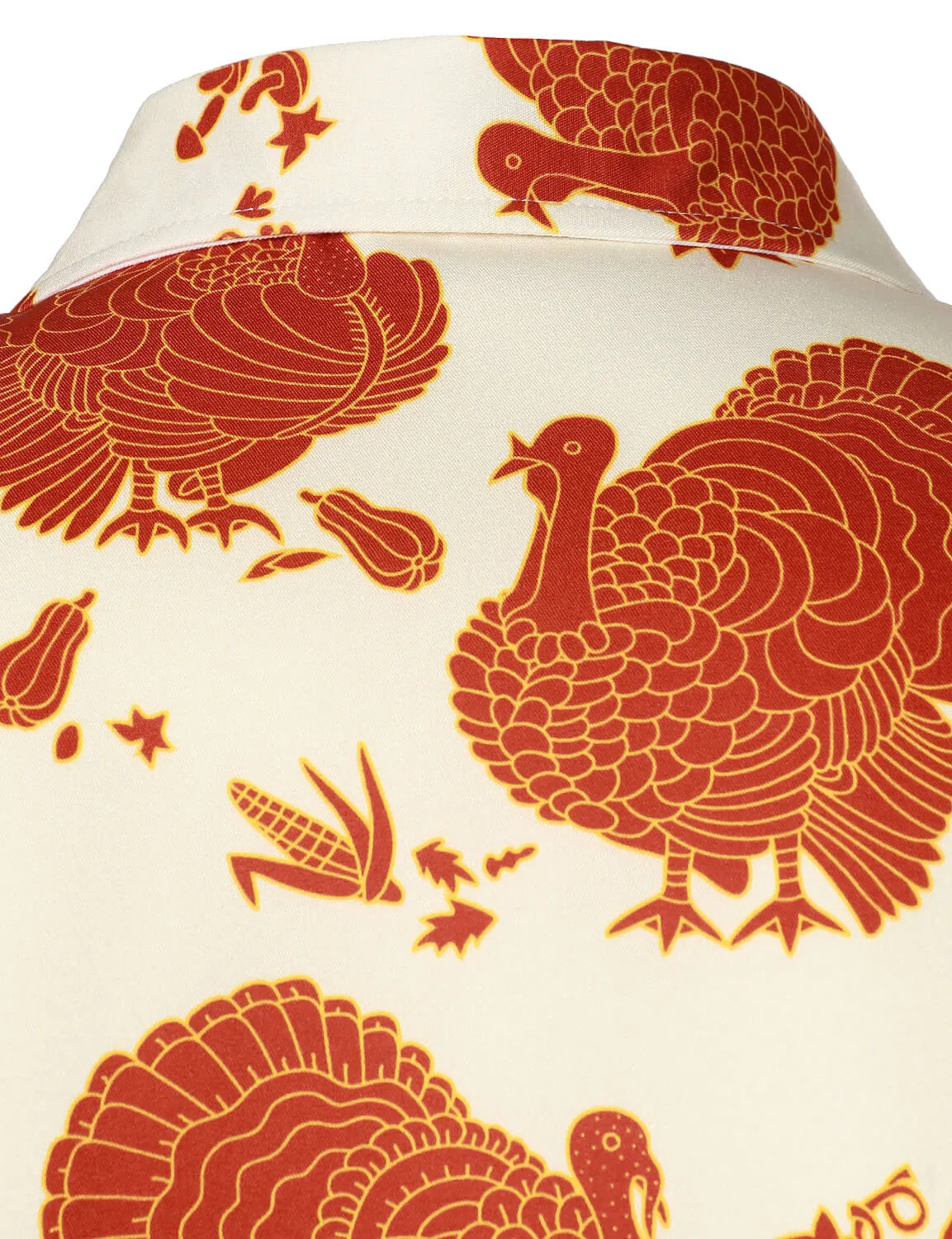 Bundle Of 2 | Men's Thanksgiving Turkey Day Fall Festival Gift Funny Holiday Button Long Sleeve Shirts