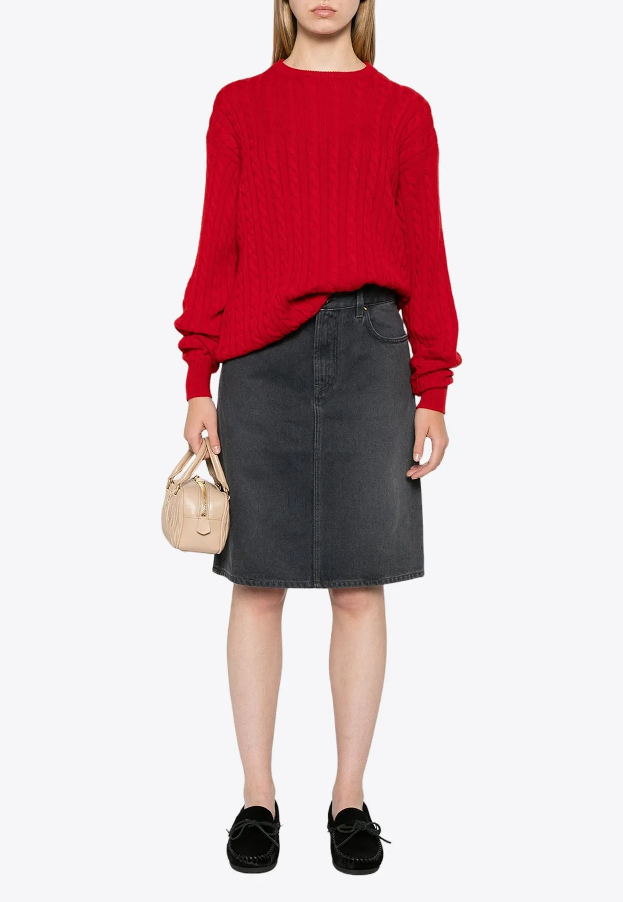 Cable Knit Cashmere Sweater