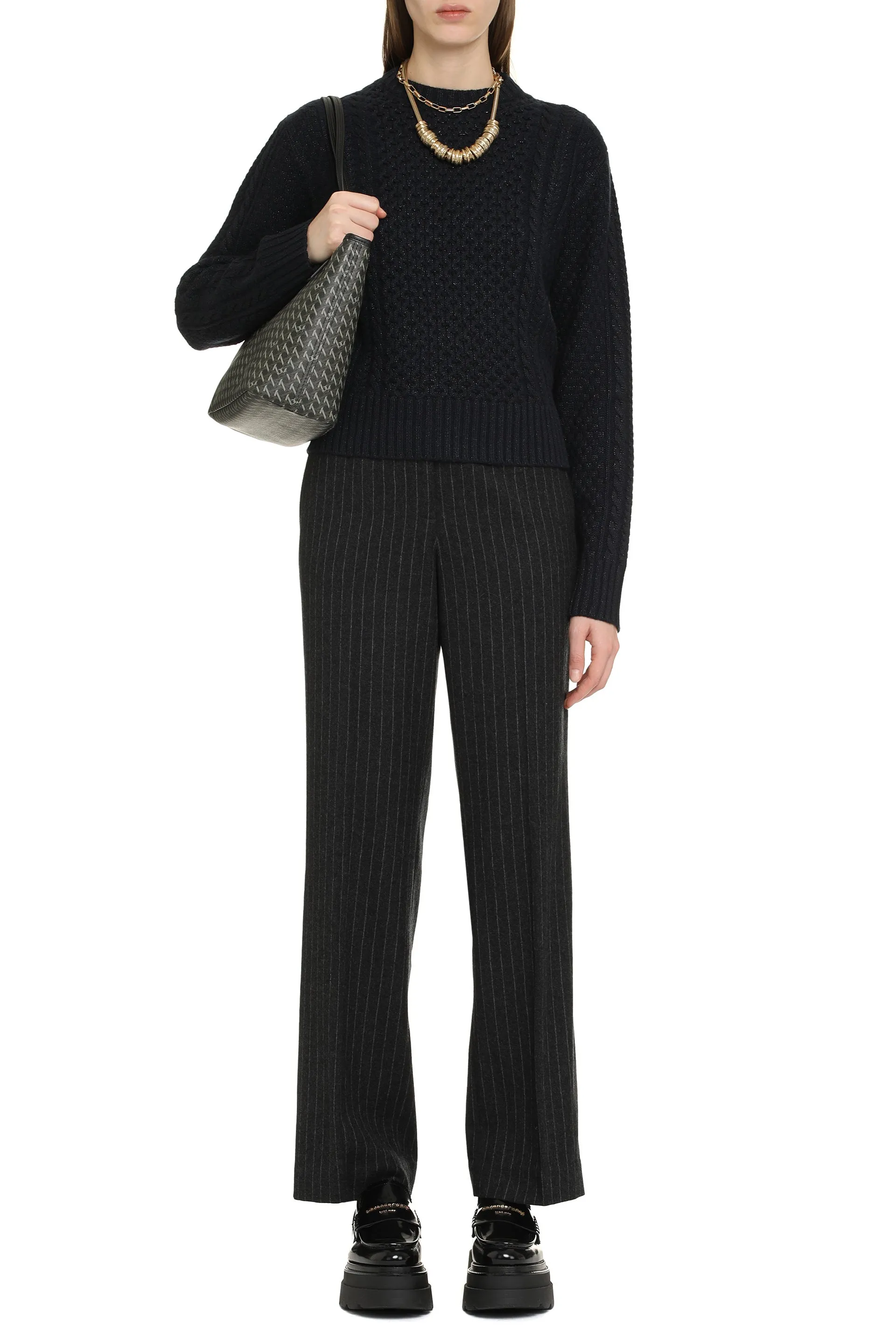 Cable knit sweater