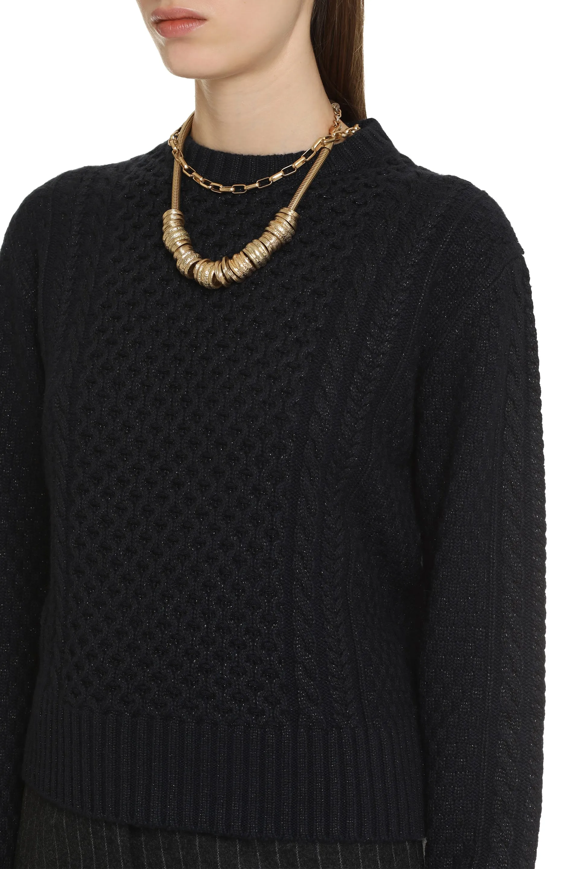 Cable knit sweater