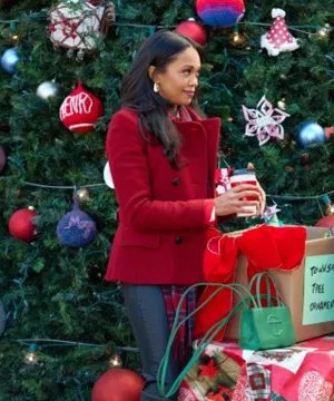 Christmas With A Kiss Mishael Morgan Red Peacoat