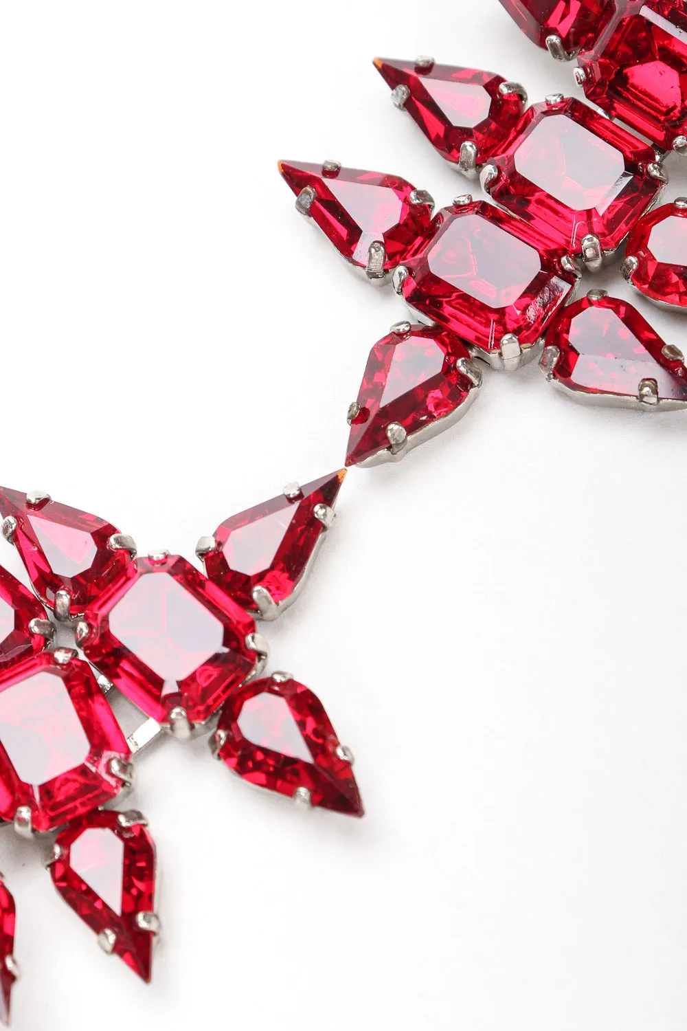 Crystal Pointed Spike Drop Earrings