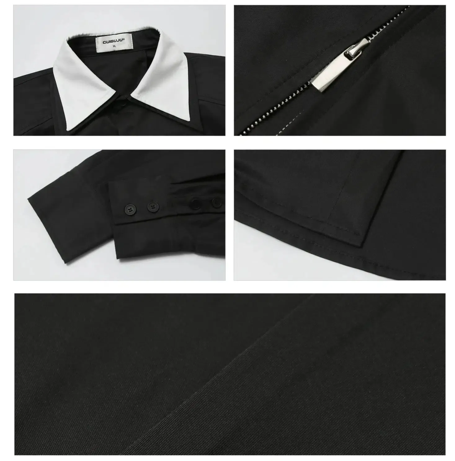 Double-Layer Long-Sleeve Button-Down Shirt