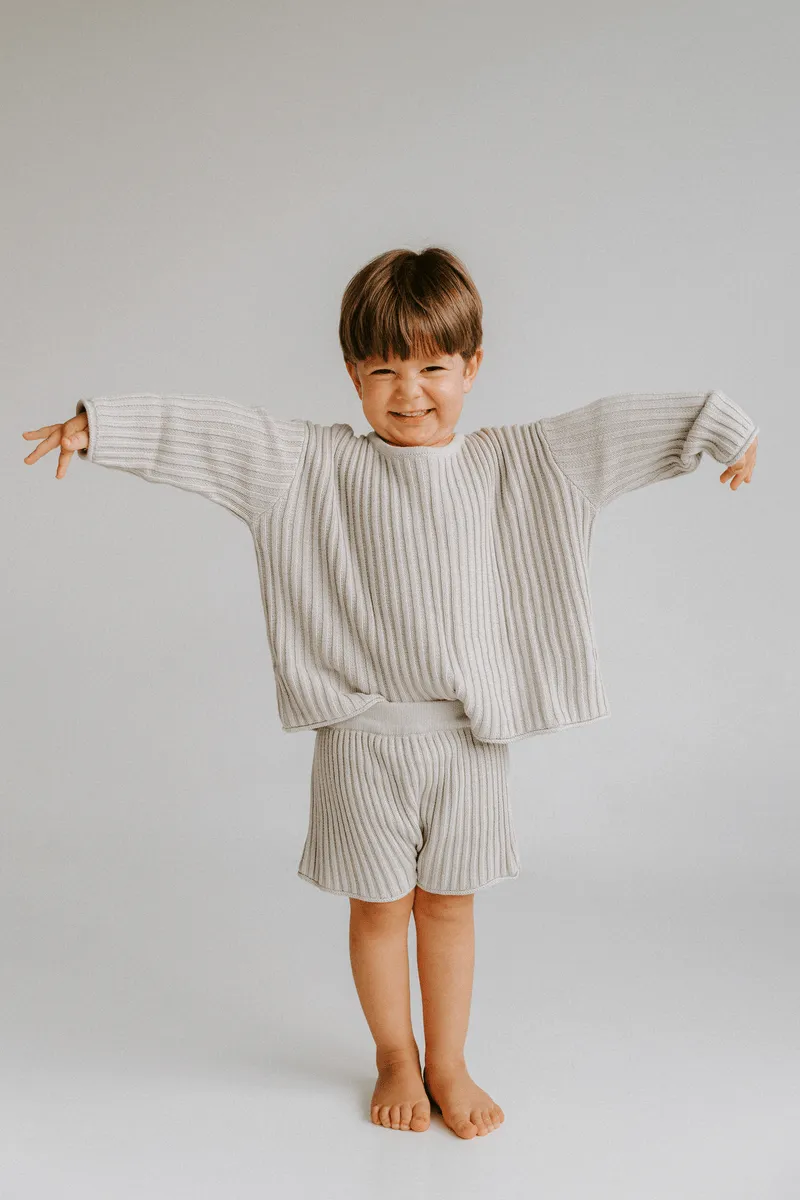 Essential Knit Sweater - Powder Blue