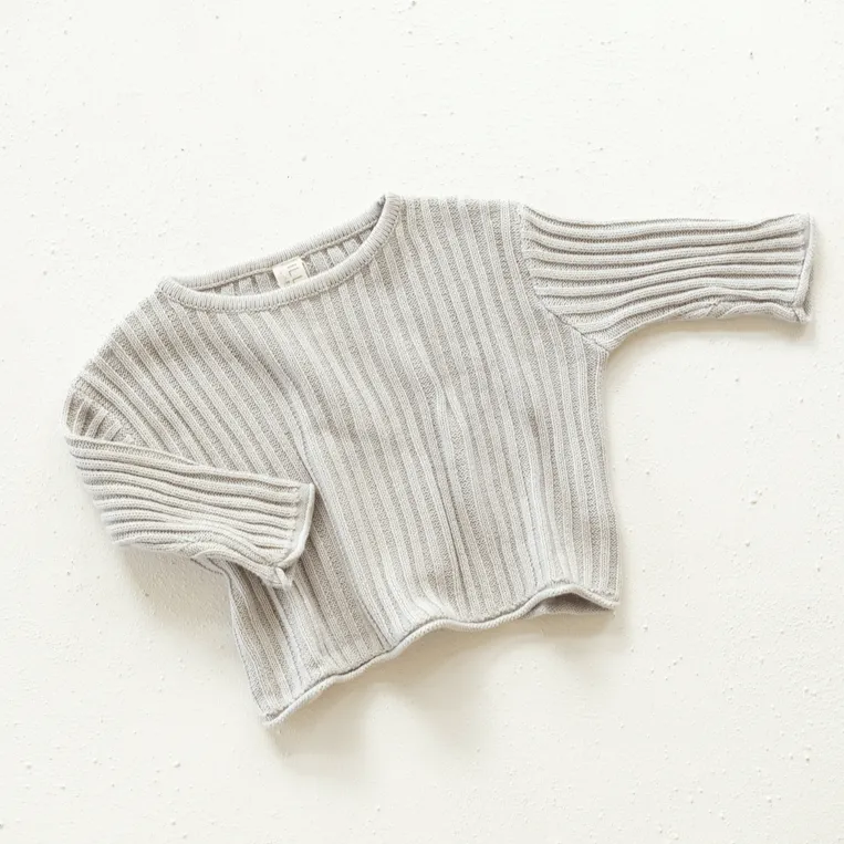 Essential Knit Sweater - Powder Blue