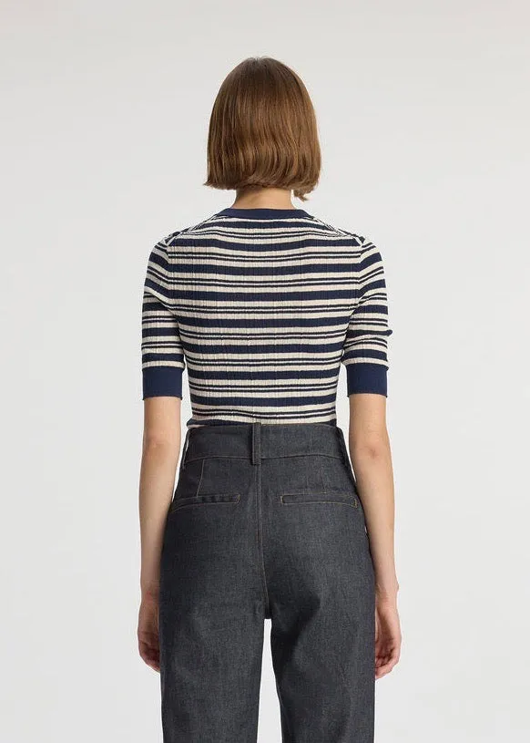Fisher Top (Navy/White Stripe)