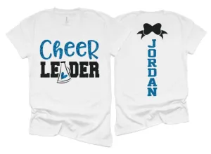 Glitter Cheer Shirts | Cheer Leader Tshirts | Cheer Shirts | Cheerleader Gift | Glitter Megaphone Shirt | Bella Canvas T-shirt
