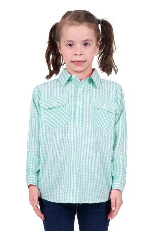 Hard Slog Shirt Girls Lize Half Button