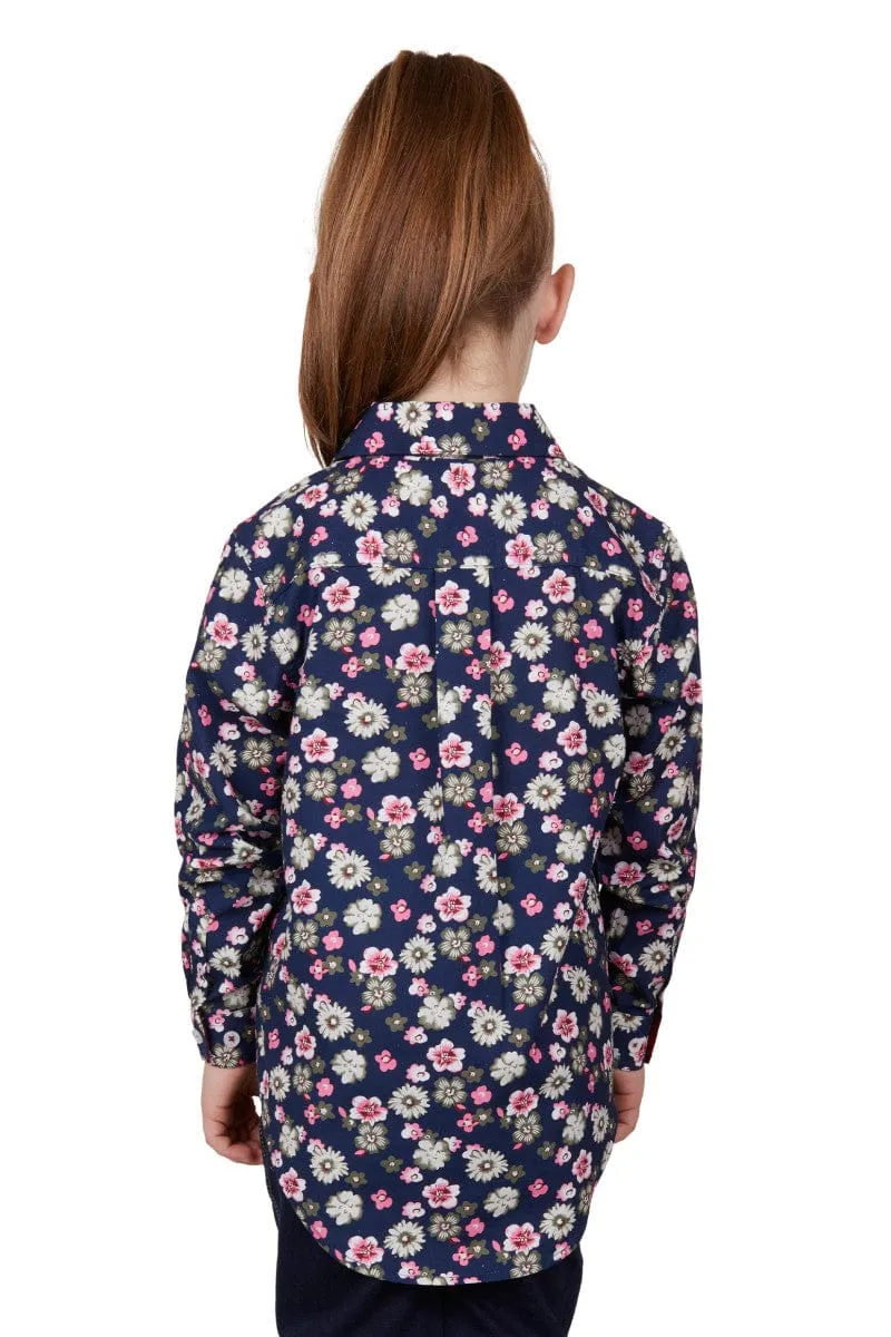 Hard Slog Shirt Girls Rose Half Button