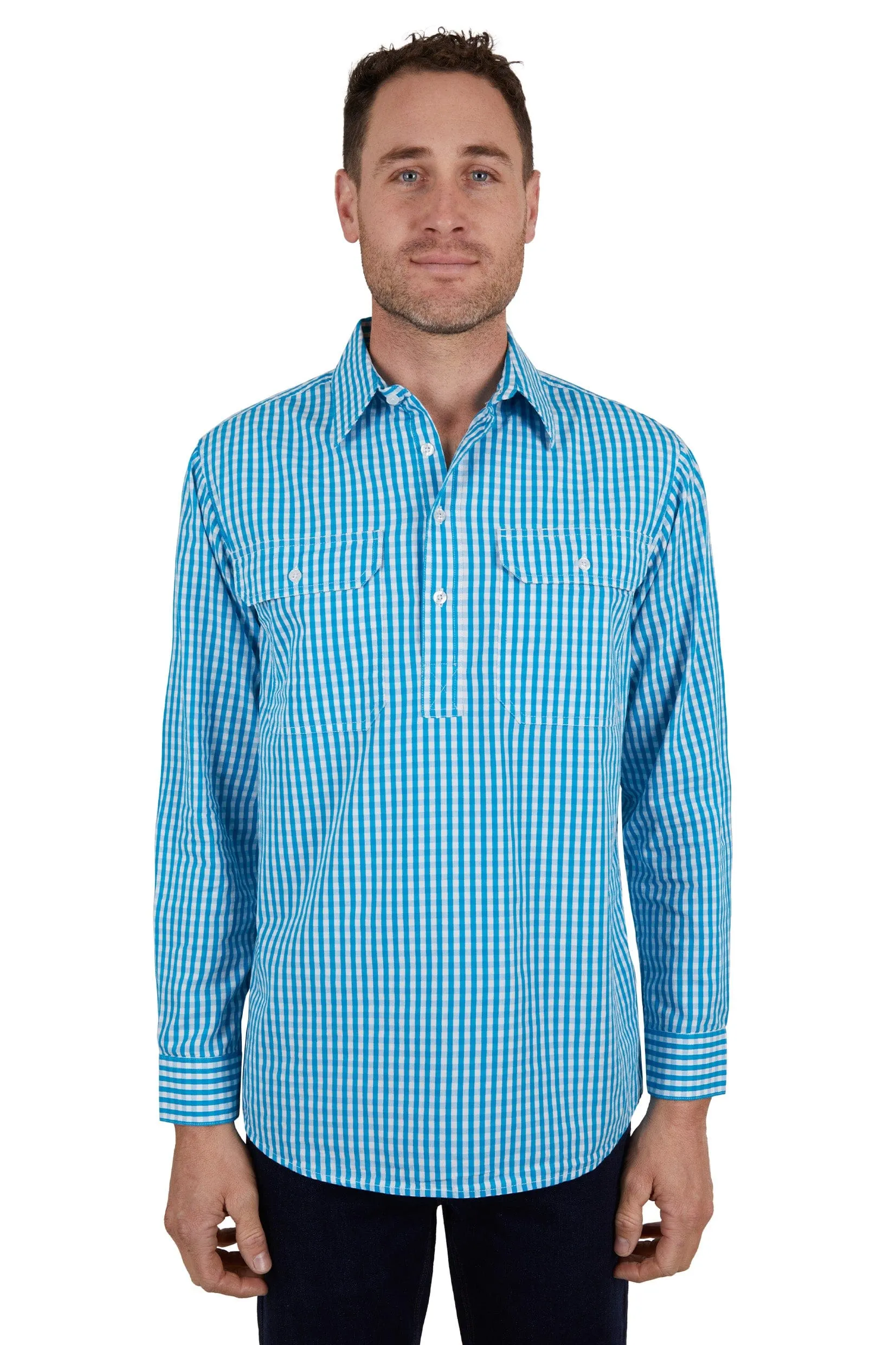 Hard Slog Shirt Mens Alonzo Half Button