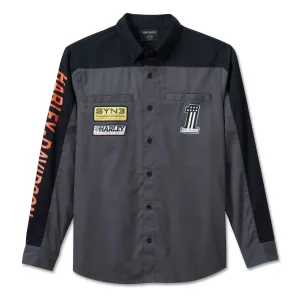 Harley-Davidson® Men's #1 Victory Shirt - Blackened Pearl