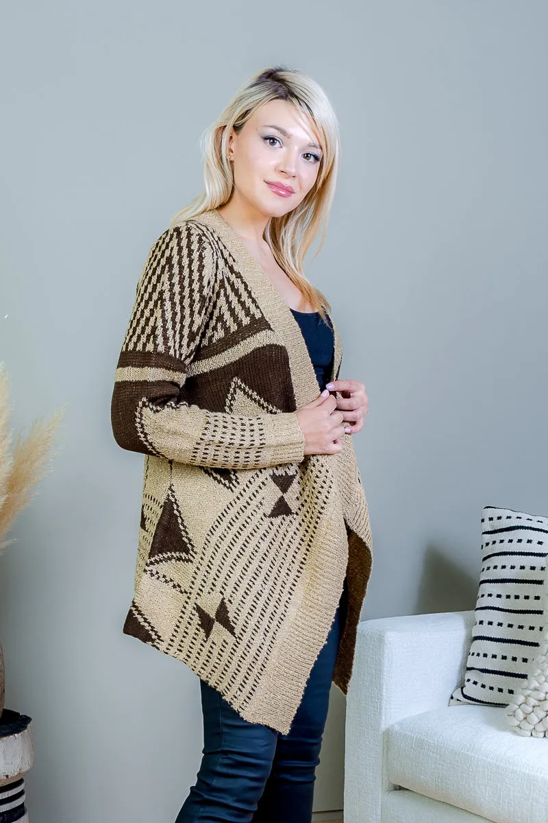 Honey brown cardigan