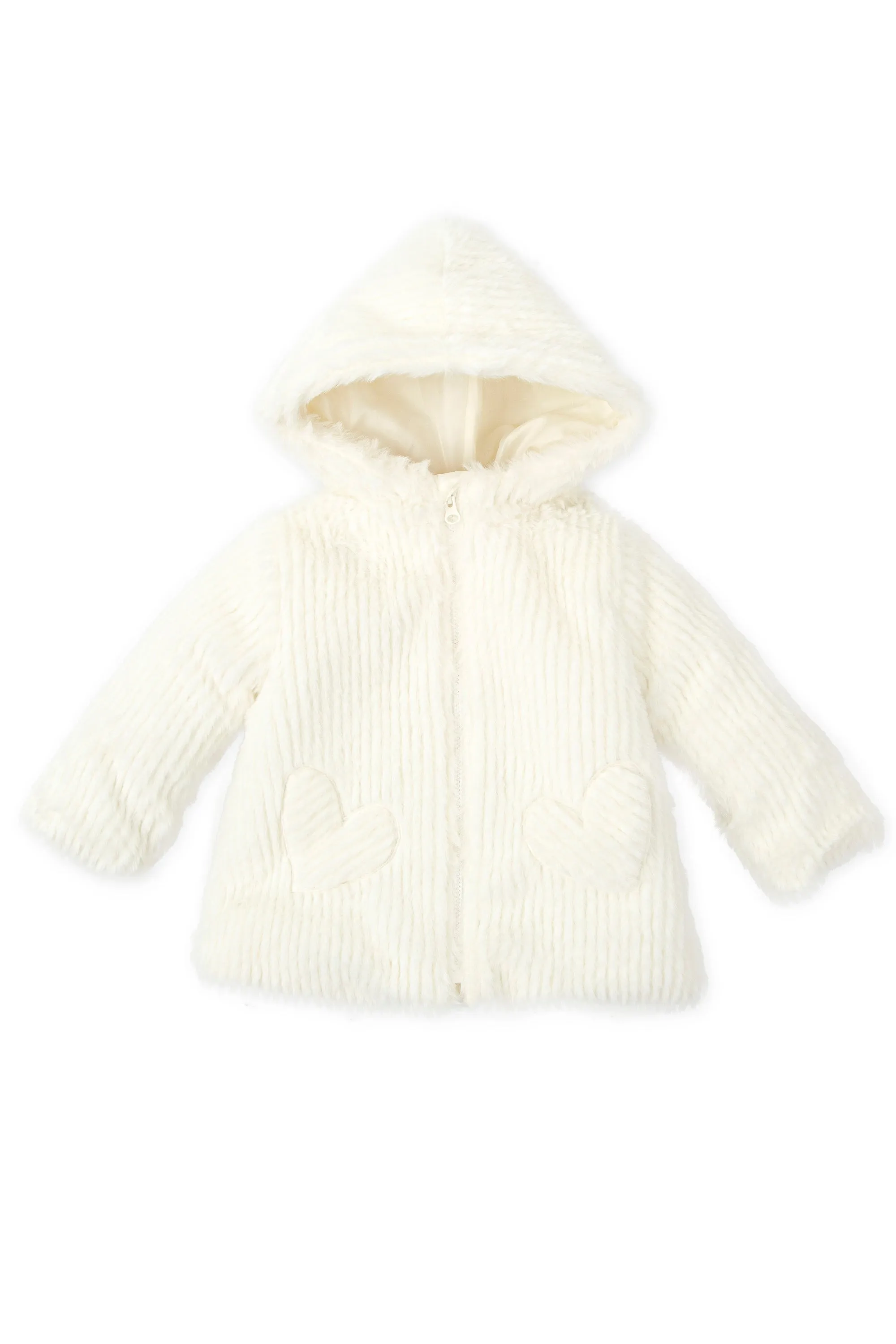 Ivory Faux Fur Jacket