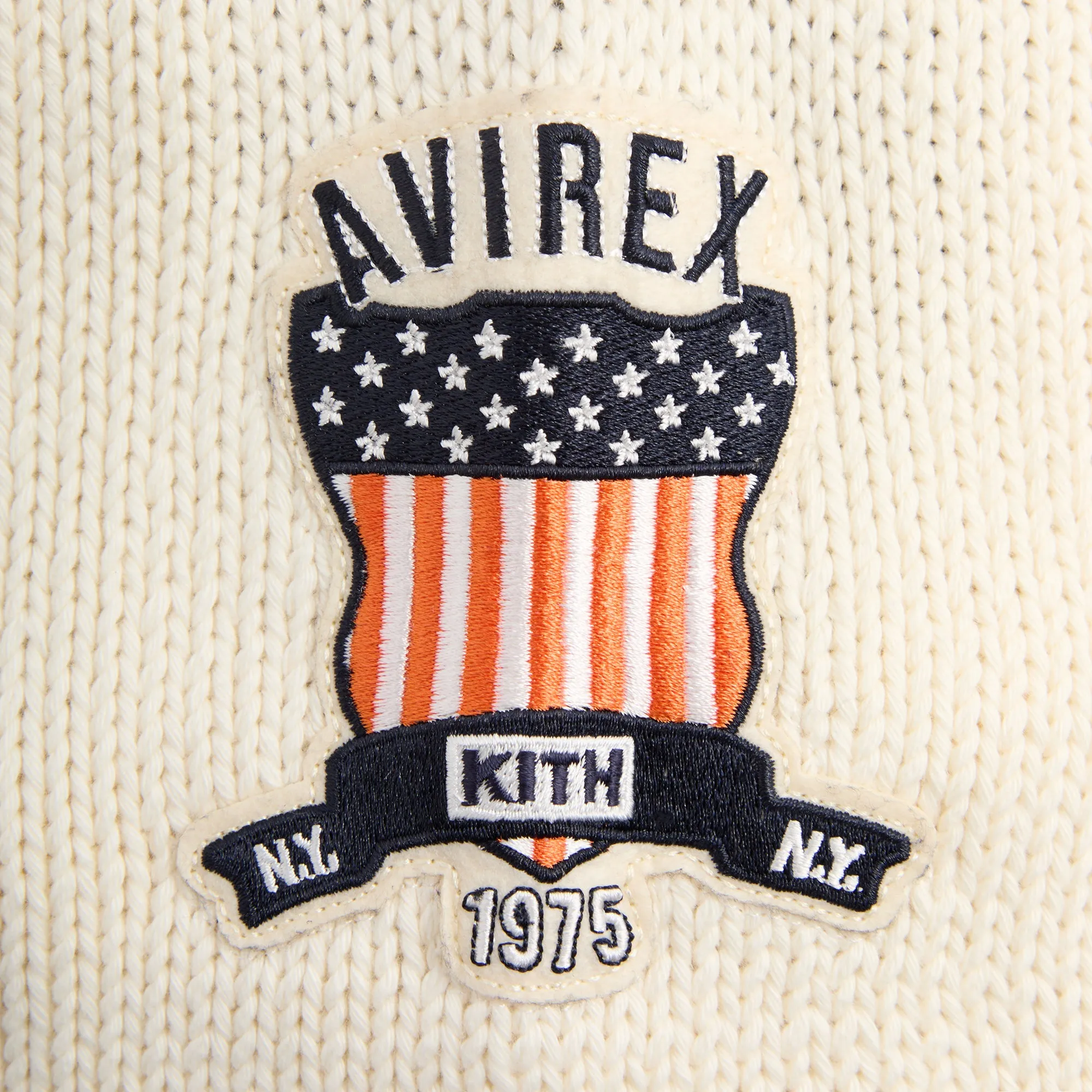 Kith & AVIREX for the New York Knicks Wyona Full Zip Sweater - Black