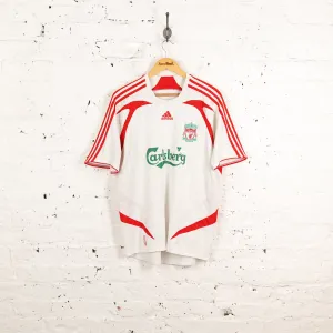 Liverpool Adidas Away 2007 Football Shirt - White - XL