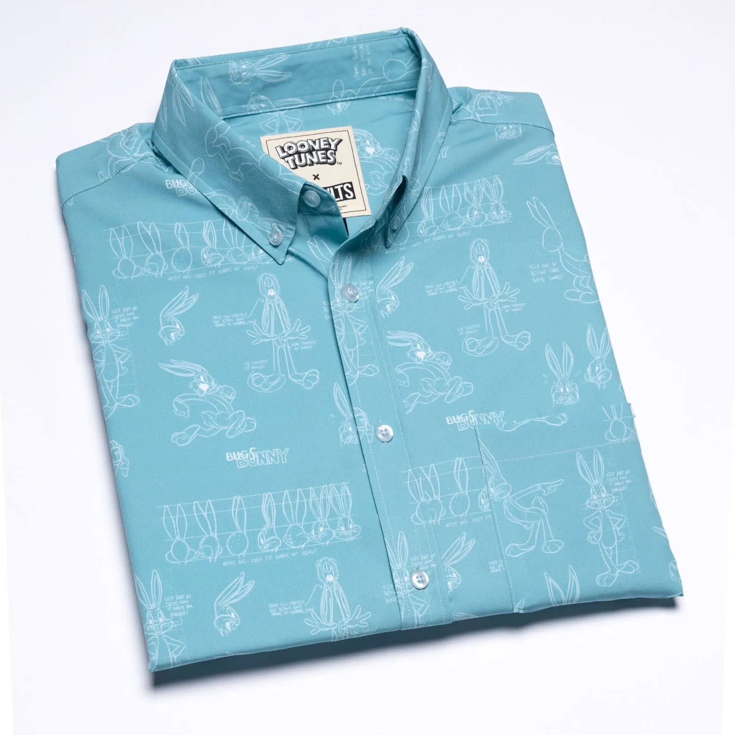 Looney Tunes "Bunny Blueprints" – KUNUFLEX Short Sleeve Shirt