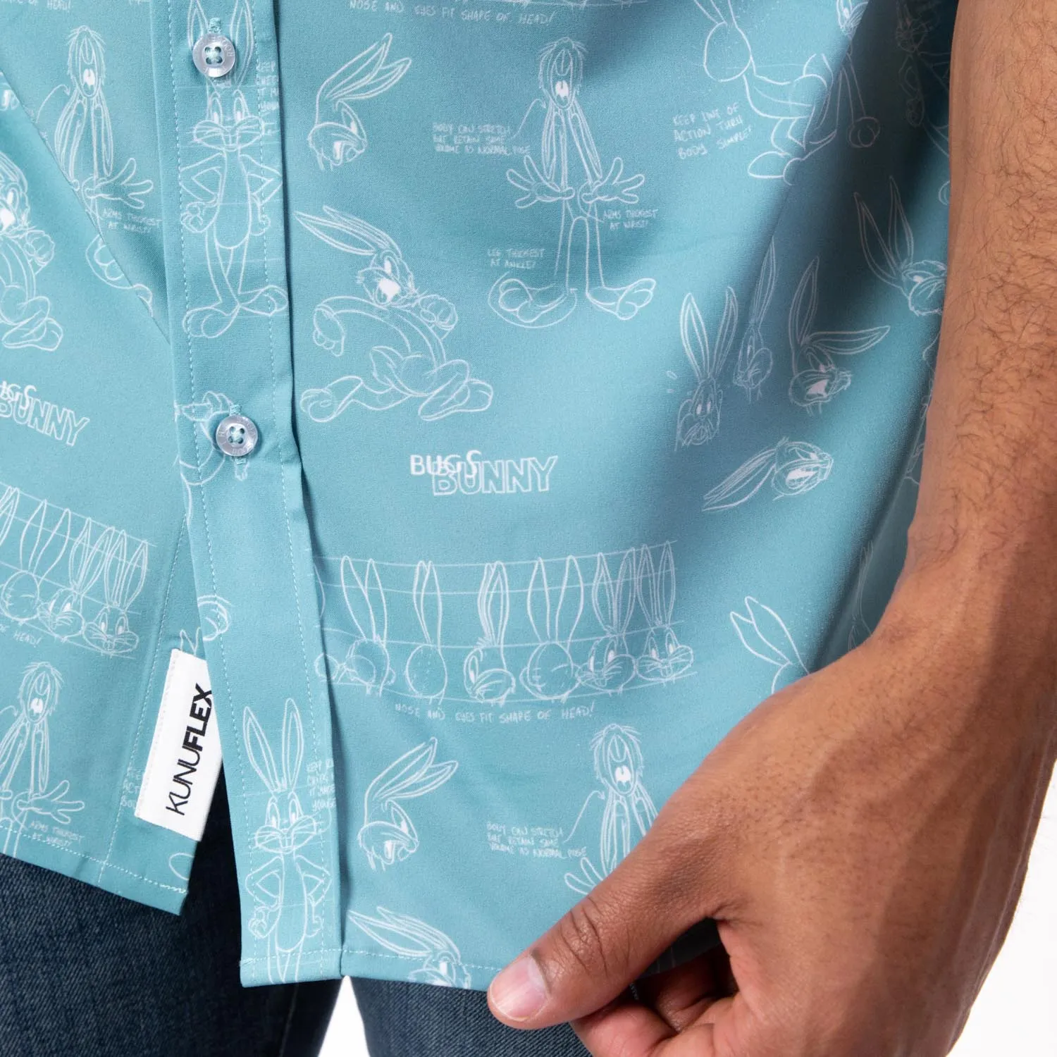 Looney Tunes "Bunny Blueprints" – KUNUFLEX Short Sleeve Shirt