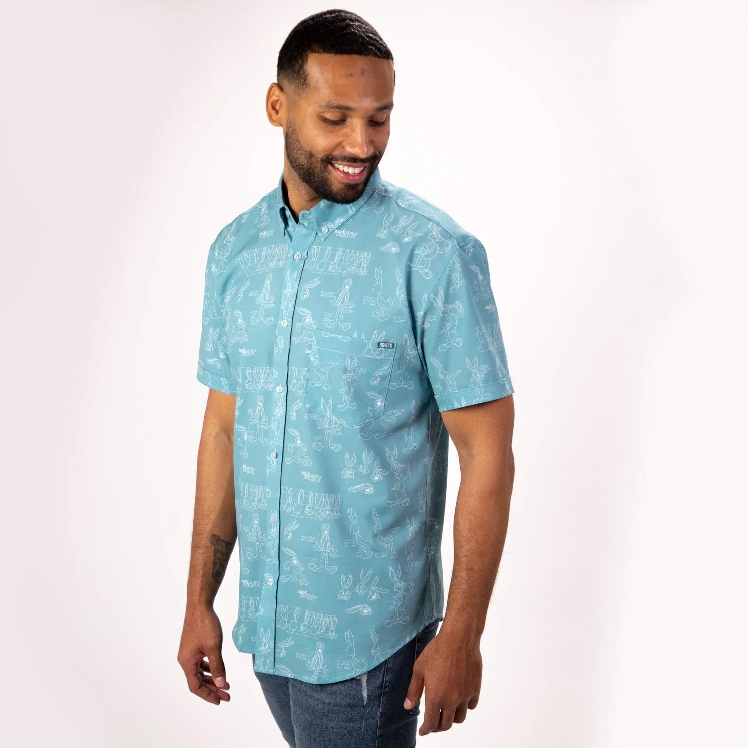 Looney Tunes "Bunny Blueprints" – KUNUFLEX Short Sleeve Shirt
