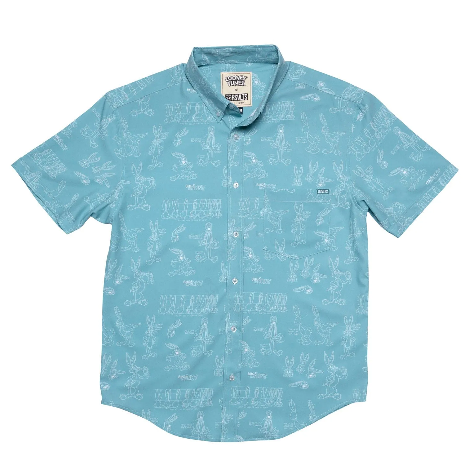 Looney Tunes "Bunny Blueprints" – KUNUFLEX Short Sleeve Shirt
