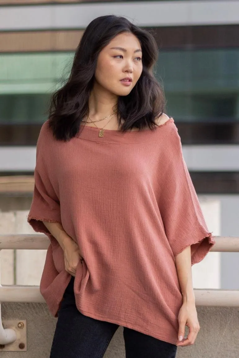 Maple Raw Edge Blouse