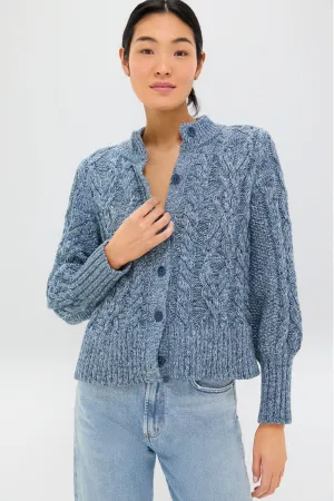 Marled Blue Colette Cardigan
