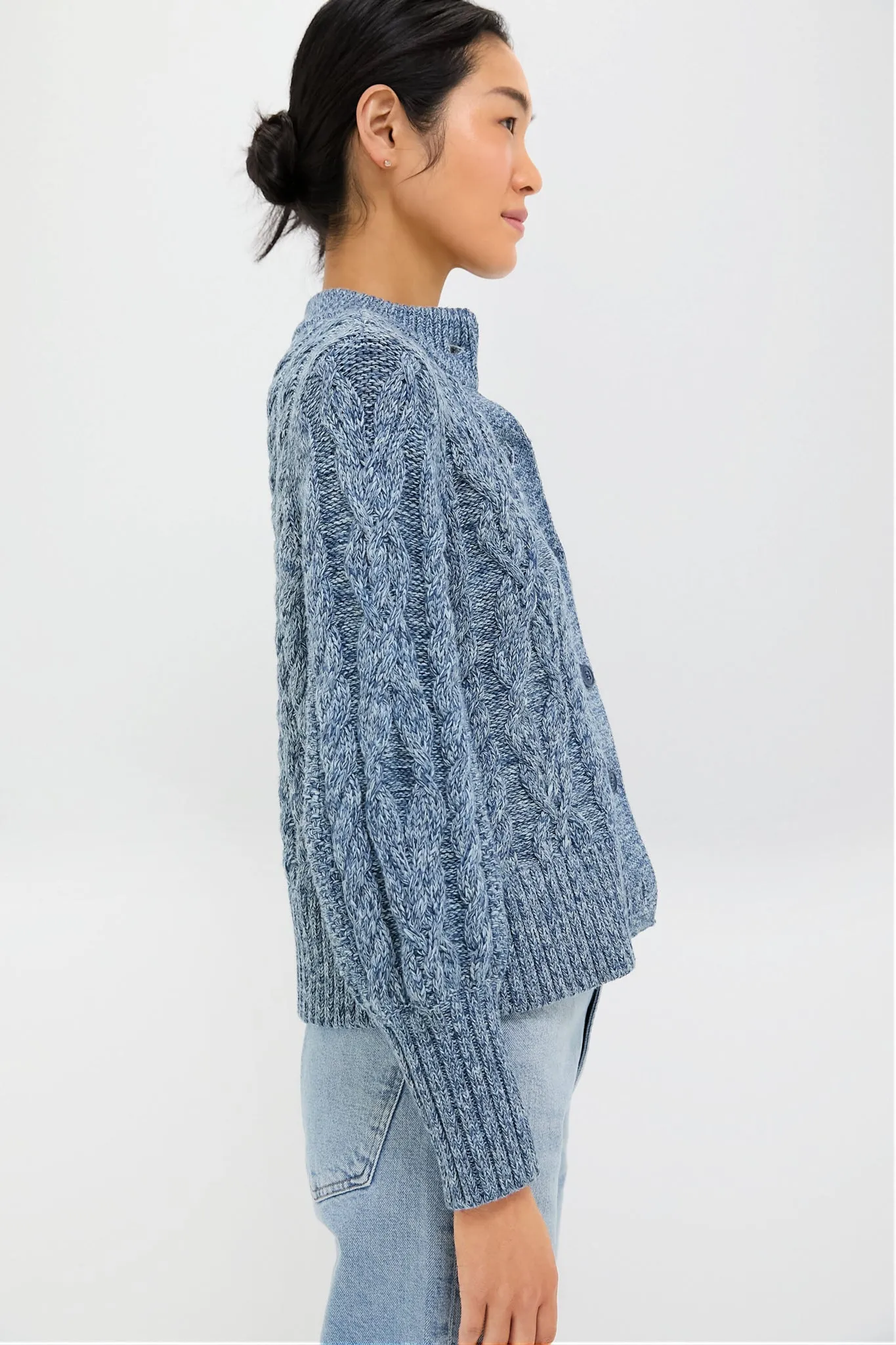 Marled Blue Colette Cardigan