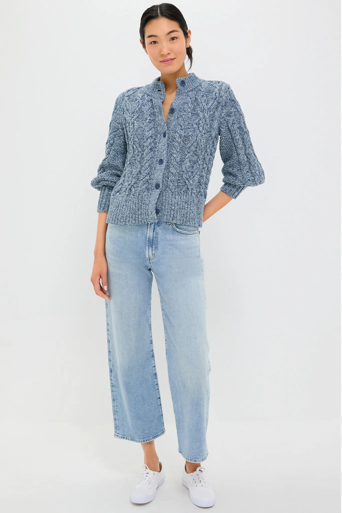 Marled Blue Colette Cardigan