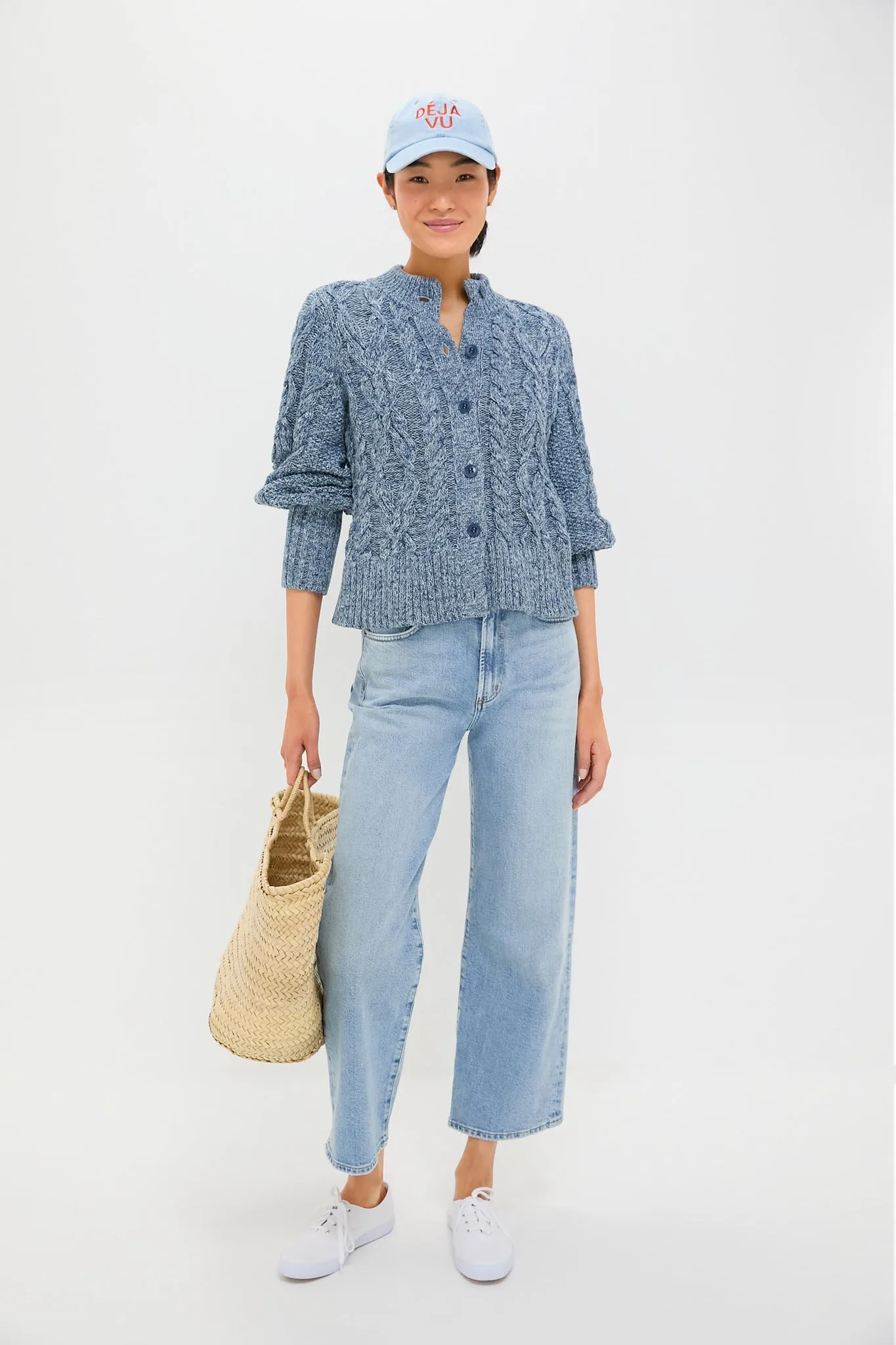 Marled Blue Colette Cardigan