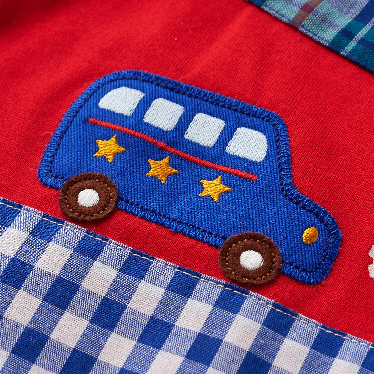 MIKI HOUSE Vehicles Long Sleeve Tee