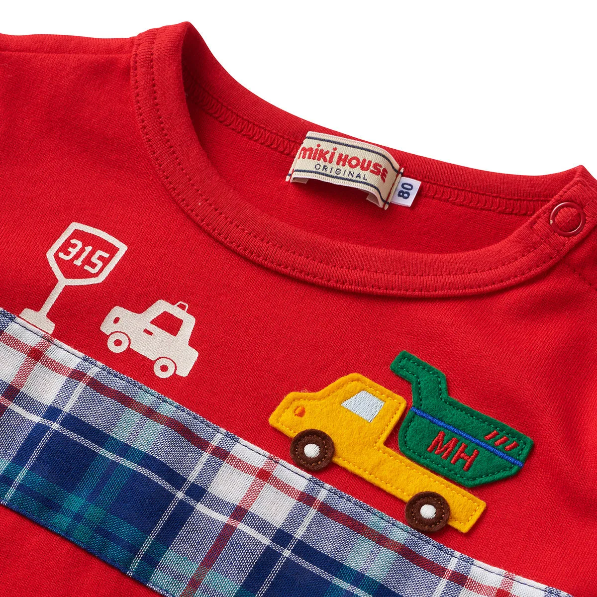 MIKI HOUSE Vehicles Long Sleeve Tee