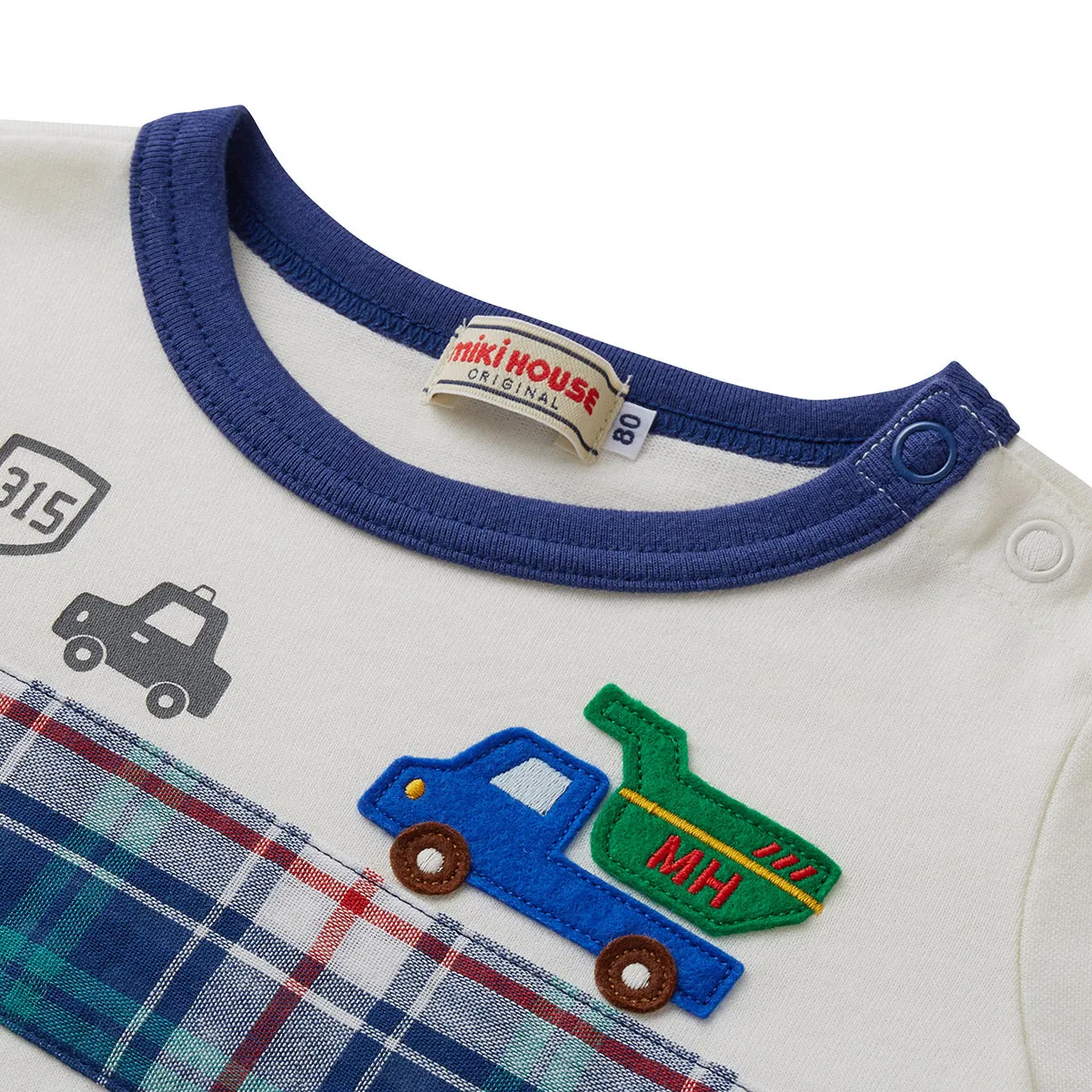 MIKI HOUSE Vehicles Long Sleeve Tee