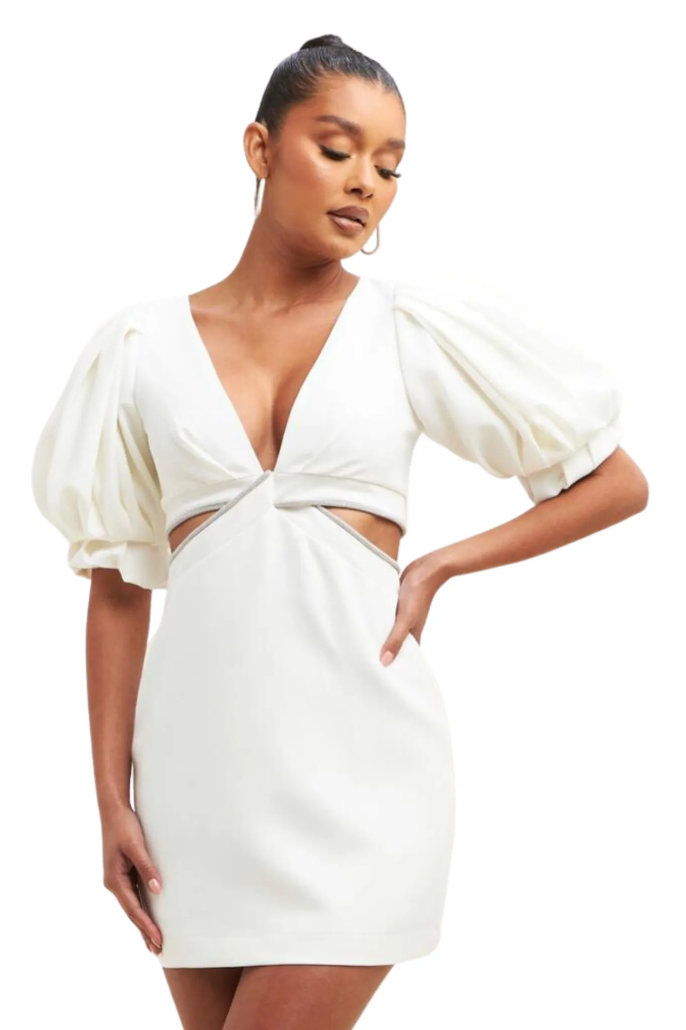 Nashay Puff Sleeve Dress