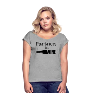 Partners In Wine Roll Cuff T-Shirt