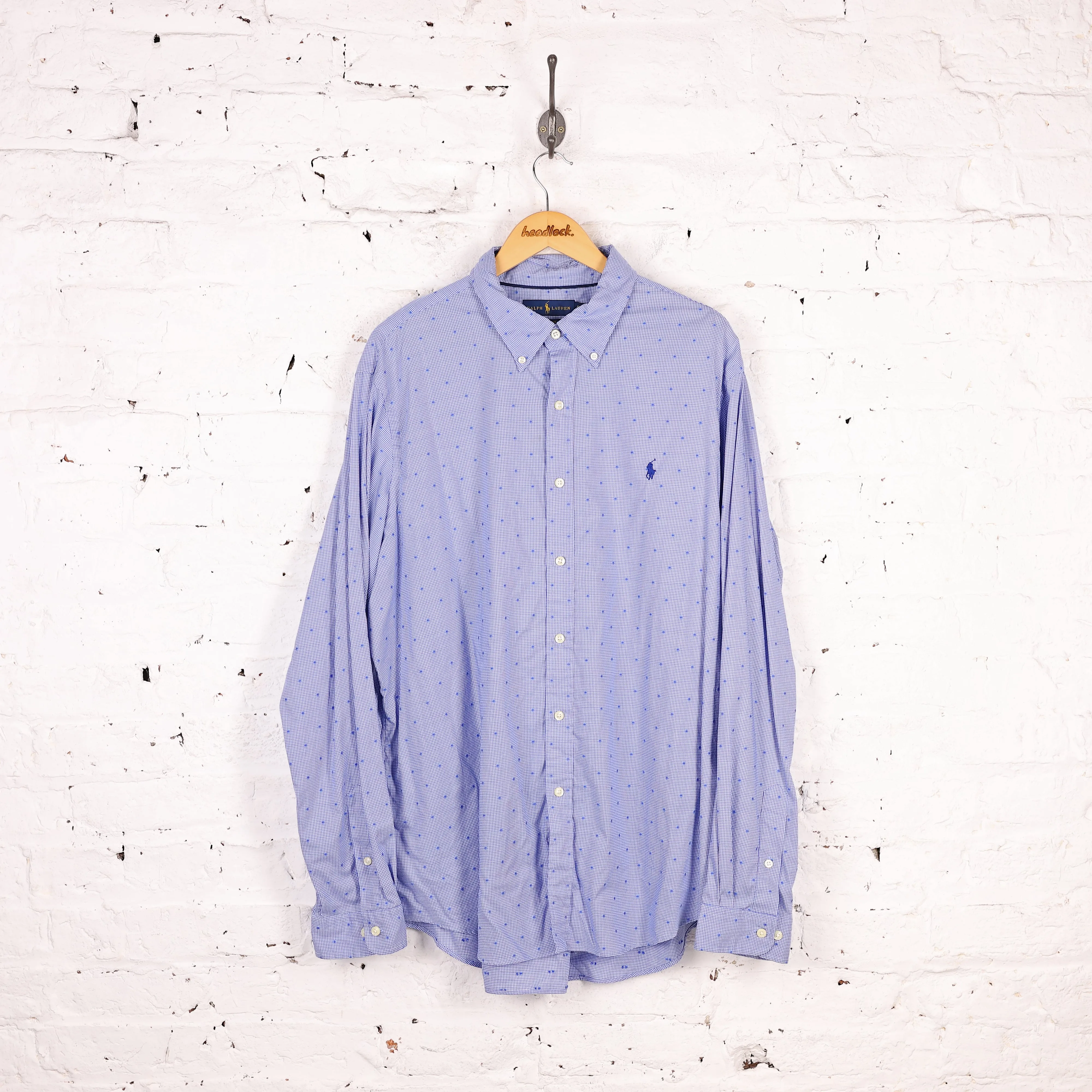 Ralph Lauren Check Shirt - Blue - XXL