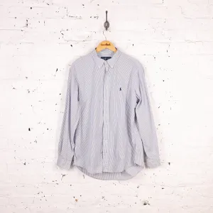 Ralph Lauren Striped Shirt - Blue - L