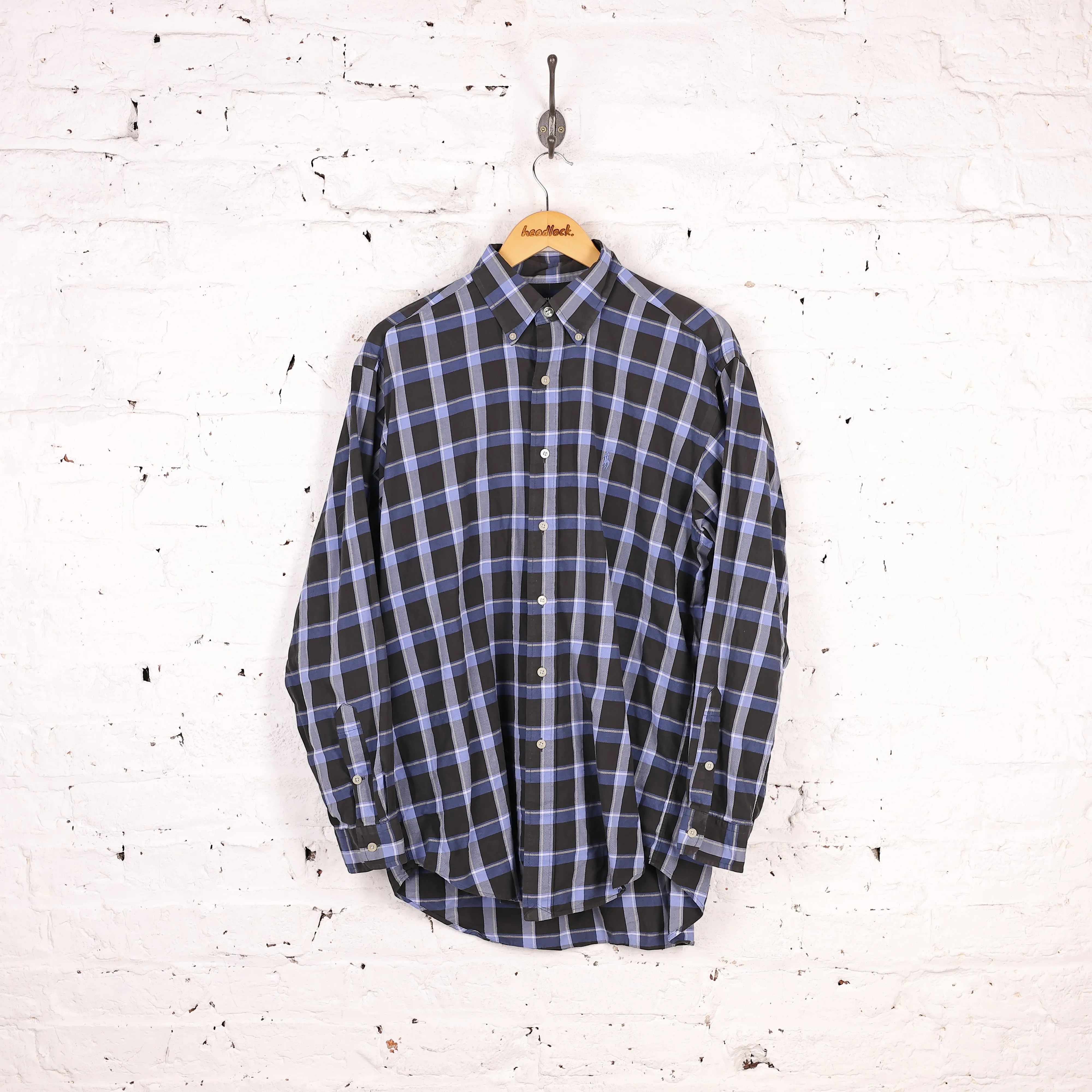 Ralph Lauren Tilden Check Shirt -  Blue - M