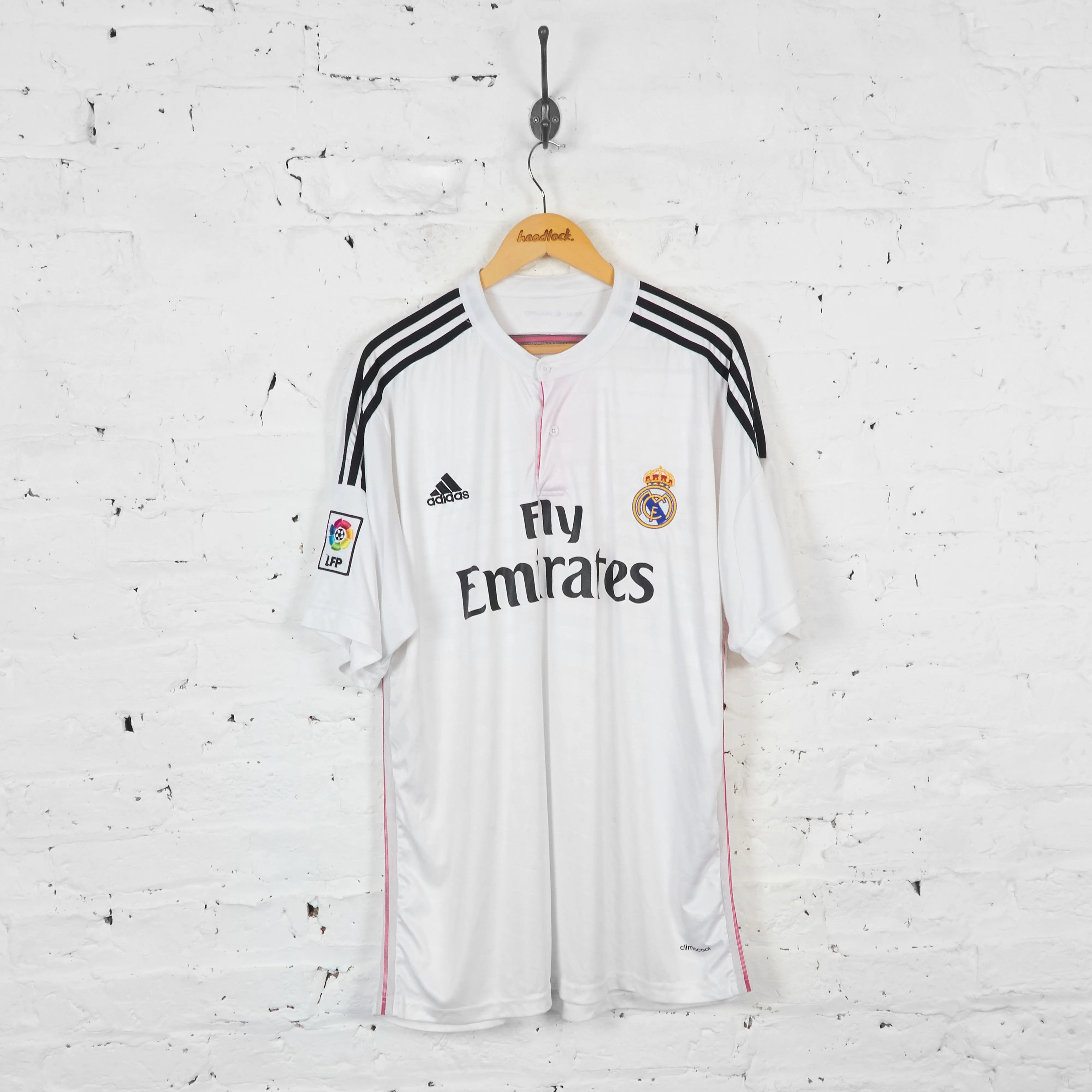 Real Madrid 2014 Home Adidas Football Shirt - White - XL