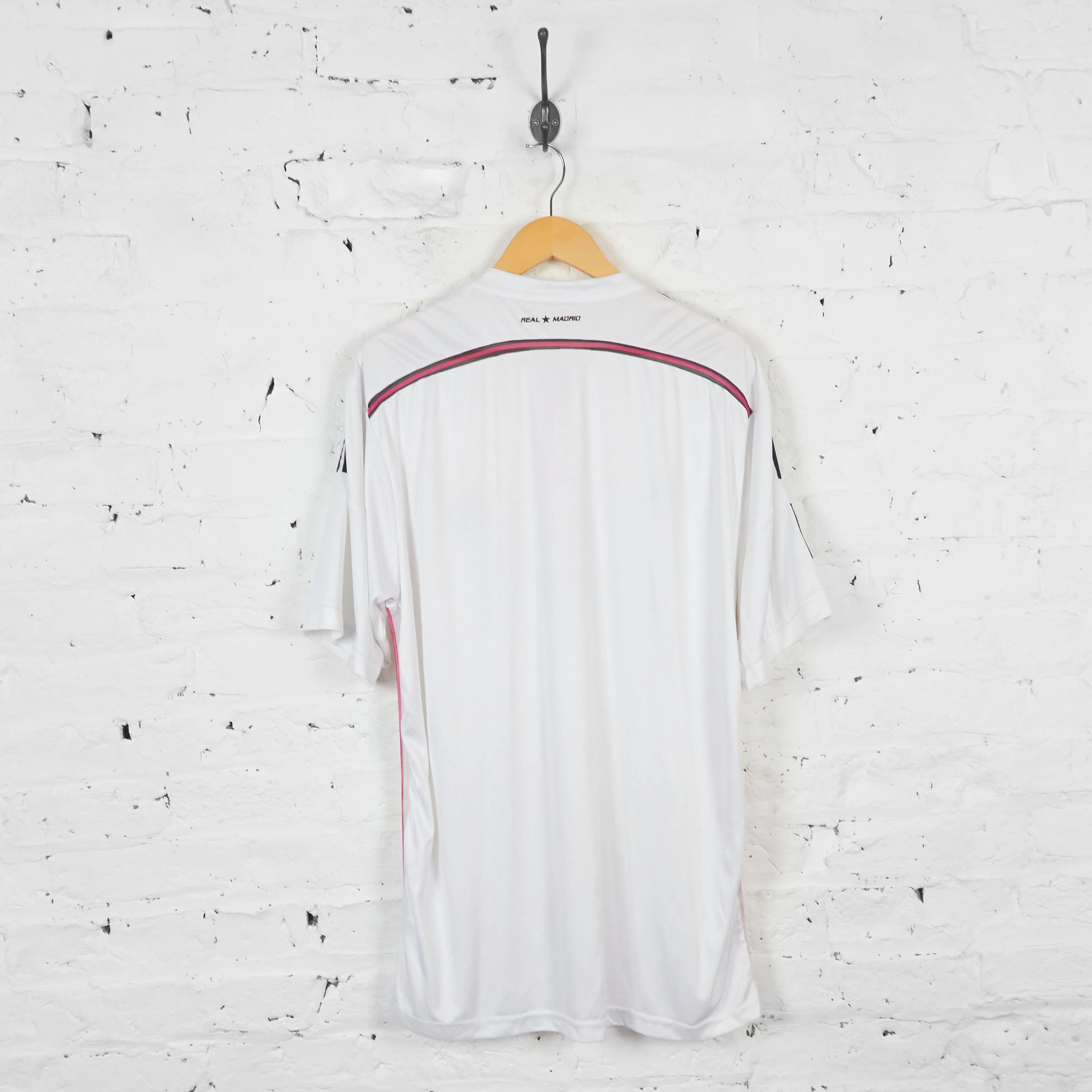 Real Madrid 2014 Home Adidas Football Shirt - White - XL