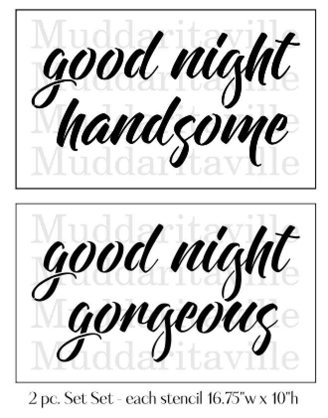 S0297 Couple's Stencil Packs