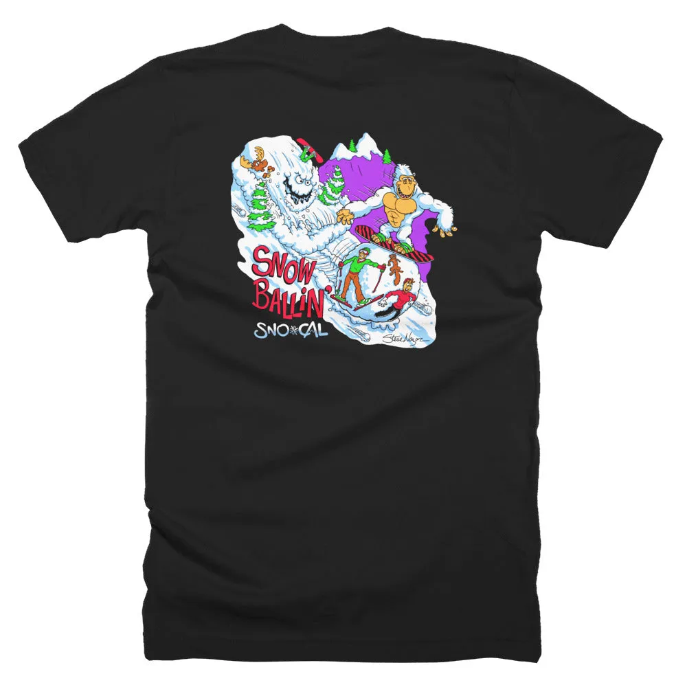 Sno Cal Snorilla Snow Ballin' Snowboard Shirt