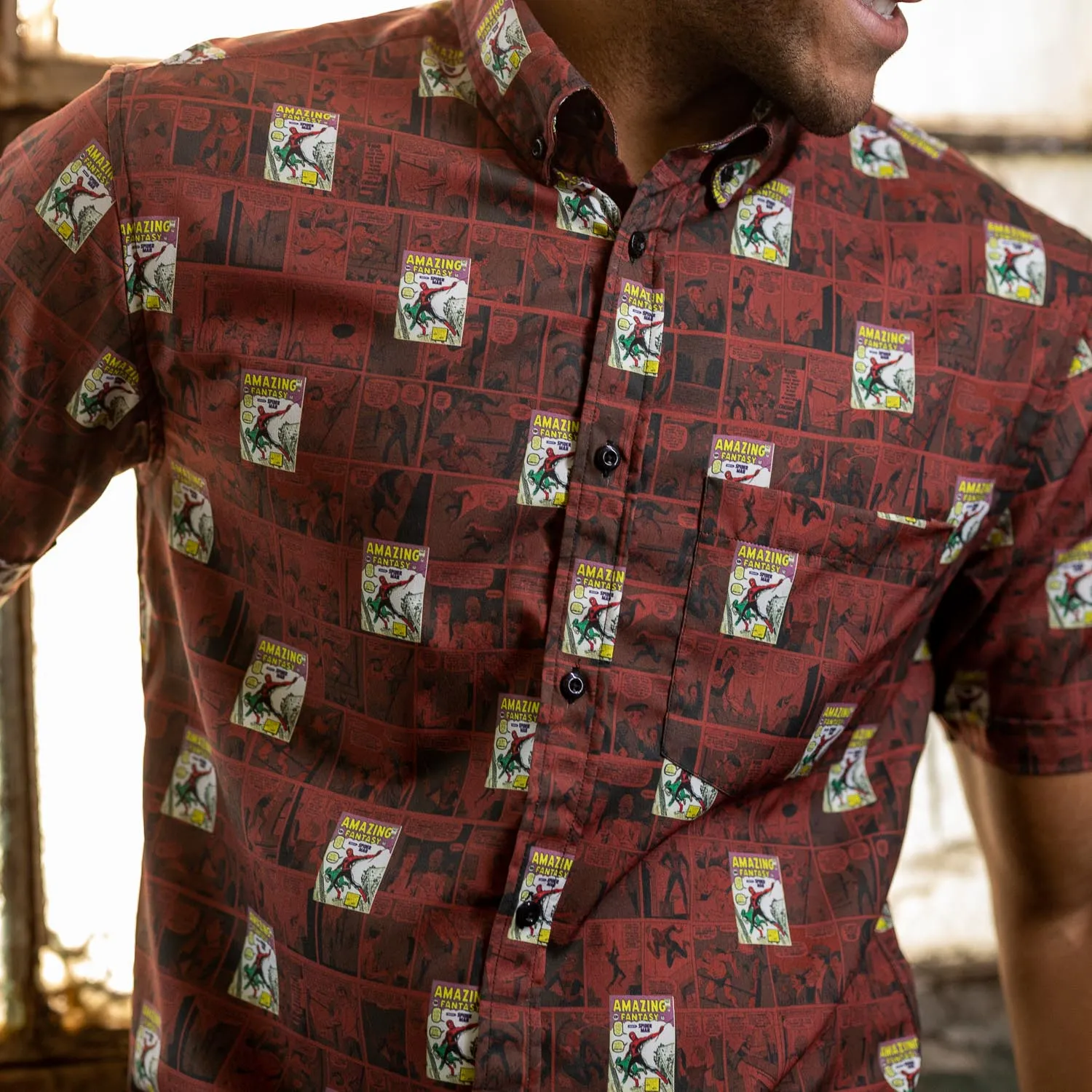 Spider-Man "Amazing Fantasy" – KUNUFLEX Short Sleeve Shirt