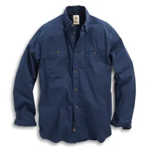 The Landsman Redux Twill Shirt - Navy